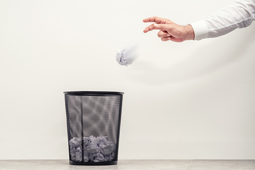 How good are you at throwing PAPER into a TRASH CAN?