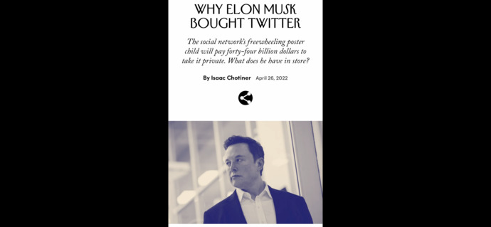 What do you think of Elon Musk actually buying Twitter? What does this mean for free speech?