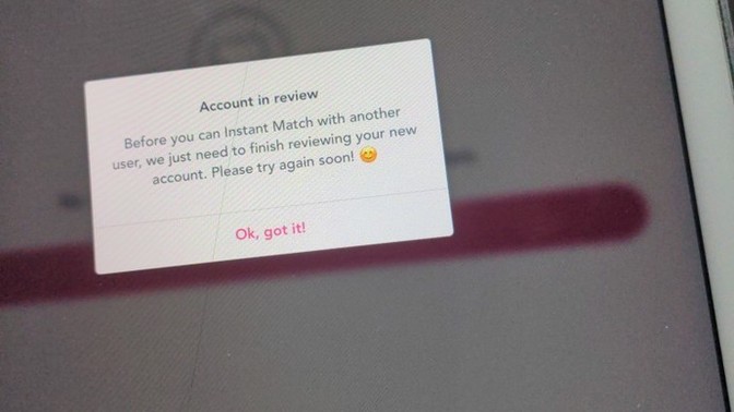What does it mean by profile pending approval on a disabled dating app Ellie?