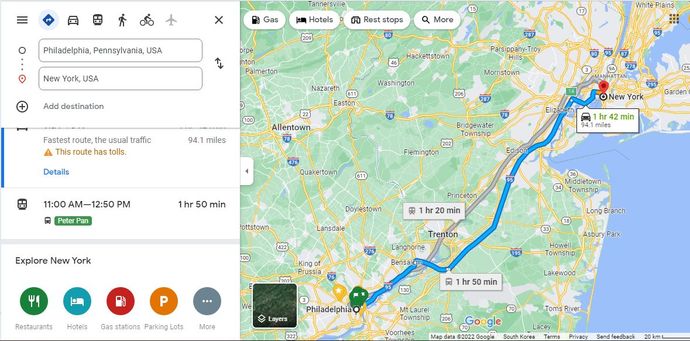 This is actually under two hours, so still a shorter commute than mine!