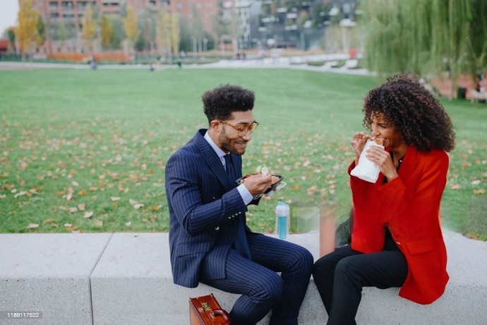 Do you think its ok for a husband or wife to go out to eat lunch on their break with the opposite sex co-worker? Would you have a problem with it?