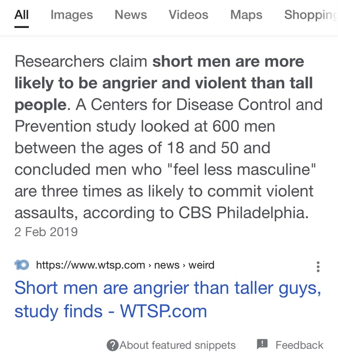 Do you believe it’s true short man syndrome is real? GirlsAskGuys