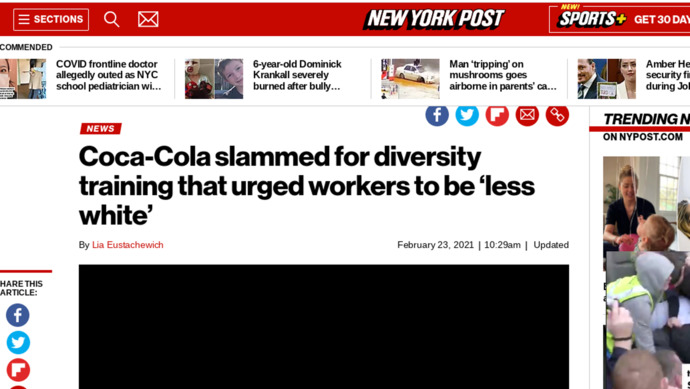 What would happen if Coca Cola told its black employees to try and be less black?