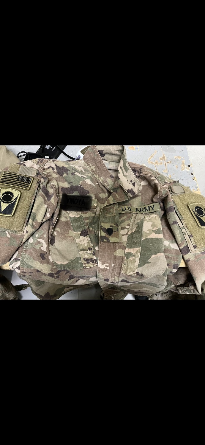 Anyone in the military have a combat deployment patch?