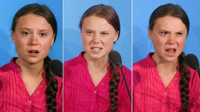 Maybe shes never very happy!