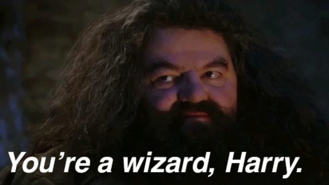 What would you do if Hagrid from Harry Potter broke the news that you're a wizard?