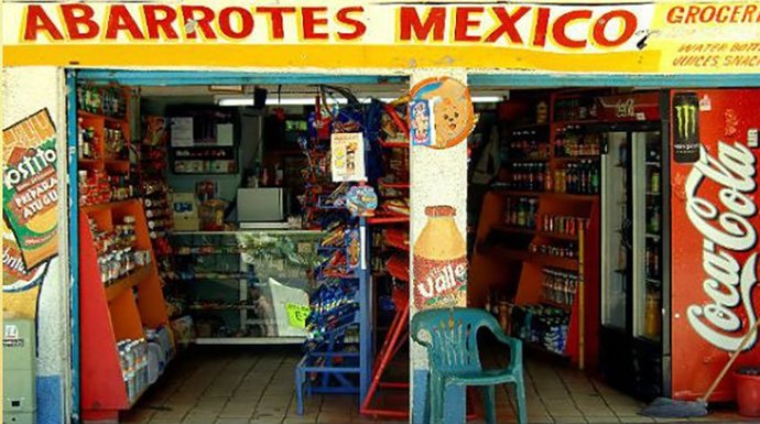 la tienda...