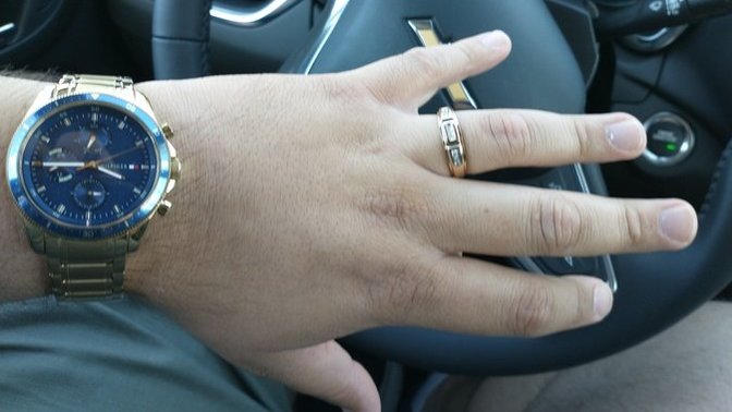 What do you think of the wedding band and watch my fiance got me?