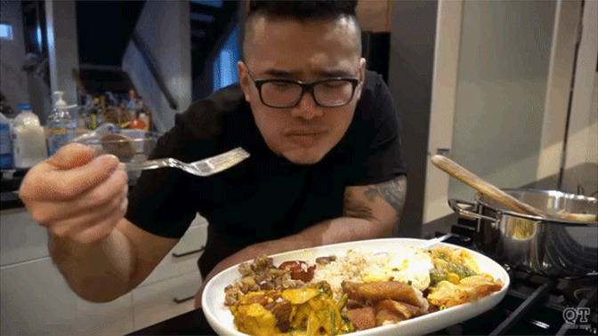 If the food is good, which one is most likely to be your reaction?