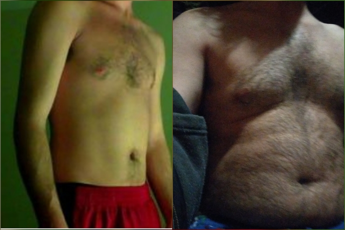 How much weight does it looked like I gained?