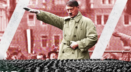 He’s not dictator yet, he’s hailing a taxi.