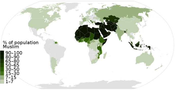 What is the first country that comes to your mind when I say name muslim country?