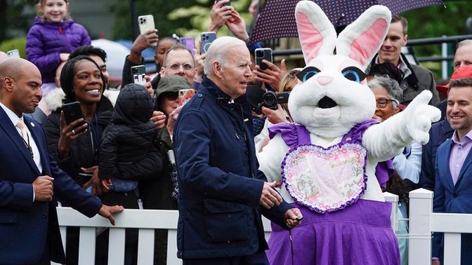 Do you find it troubling that the most powerful man on Earth takes orders from the Easter Bunny?
