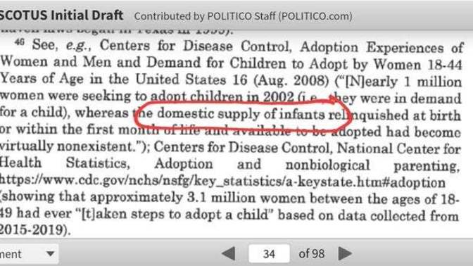 How do you feel about the phrase ‘a domestic supply of infants'?