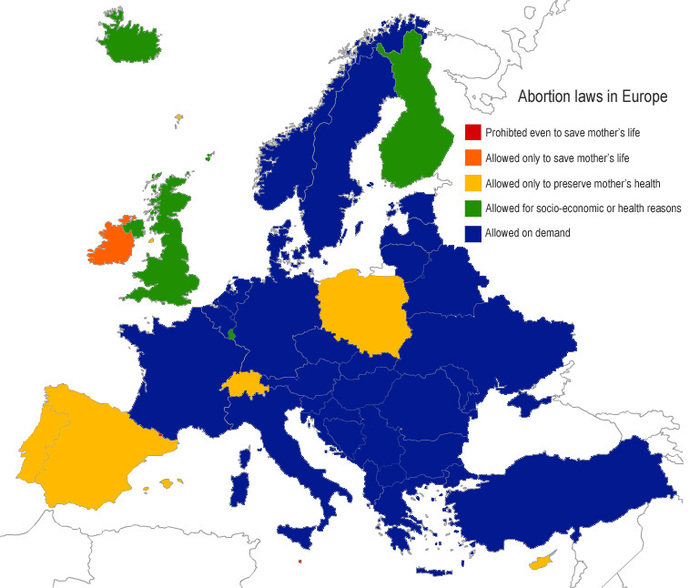 Many European countries are more strict against abortion than the US, and most pro-life supporters are women. Thoughts on these facts?