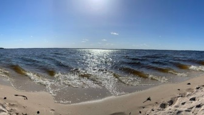 Found a private beach in the middle of the forest.🙂 Would you relax here?