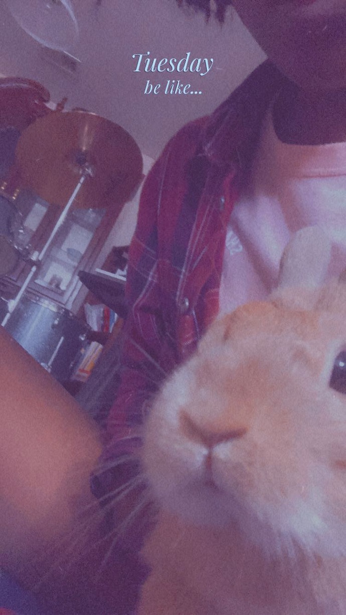 My rabbit’s name is Caramel. 😌