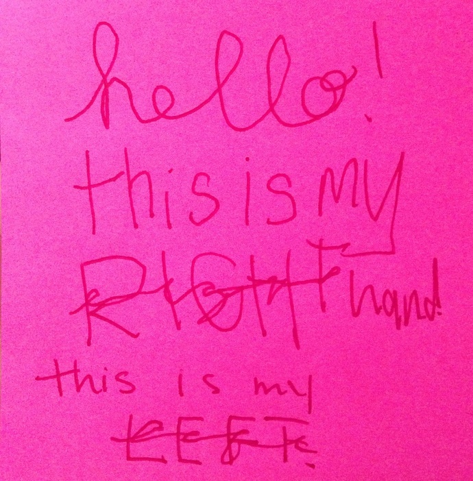 How is your handwriting with your non-dominant hand?