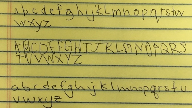 How is your handwriting with your non-dominant hand?