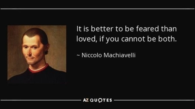 Would you rather be feared or respected by others?