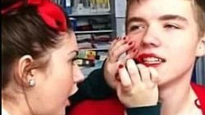 Guys, would you let your girlfriend do your makeup?