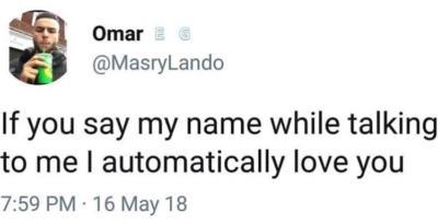 Do you like when people say your name?