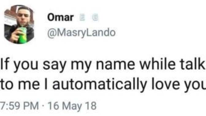 Do you like when people say your name?