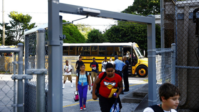 What’s the safer and mentally healthier plan for schools? Mass security…or simple gun control?
