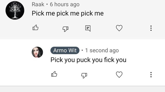 What does pick me mean?