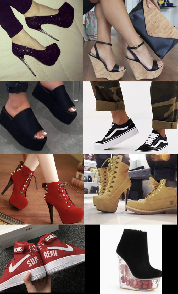 Do you take into consideration how heel/shoe platforms affect height difference with a partner?