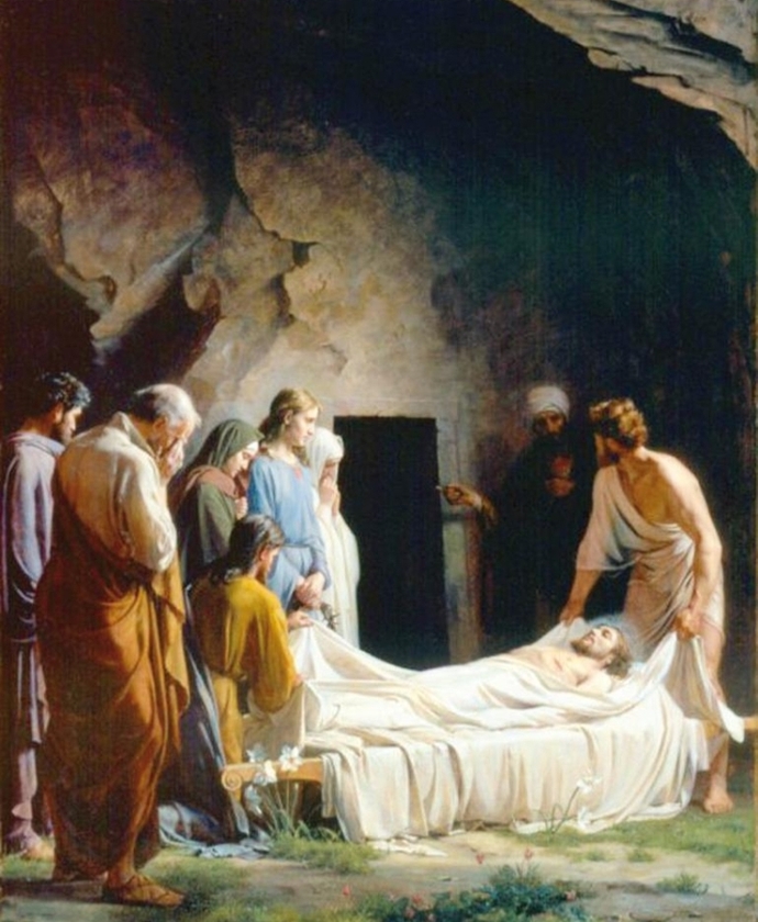 The shrouding of Jesus (representational picture)
