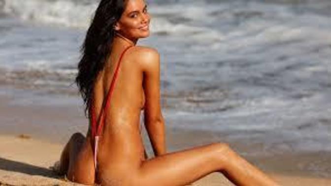 You see her on beach , what would you think or do?