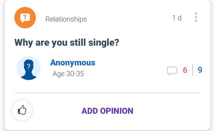 Why are you still single?