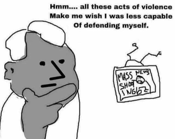 And I thought I'd go a weekend without bringing up Gun Control?