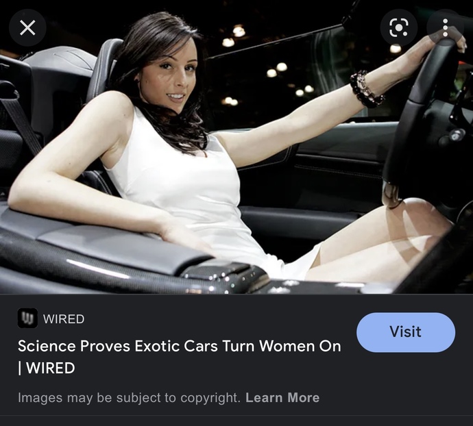 Is it actually true that the right car will make you look more masculine and as an inevitable consequence, you will attract females?