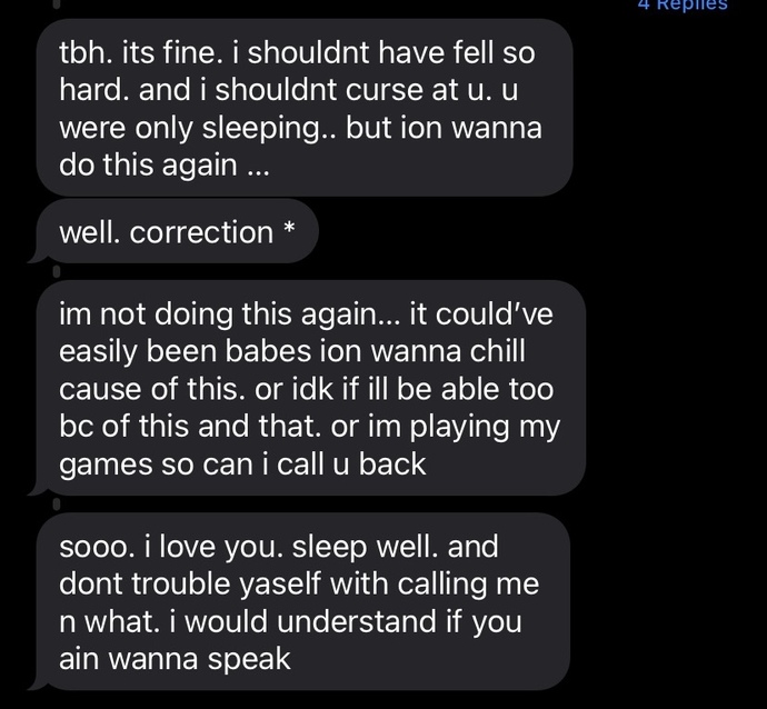 What are your thoughts on these text messages?