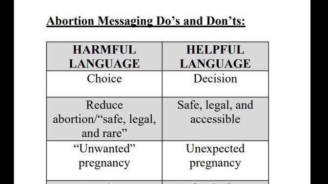 How do you feel about socalled "pro choice" not wanting to use the word choice anymore?