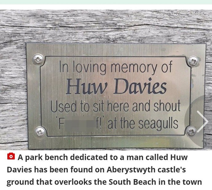 What would your memorial bench say?