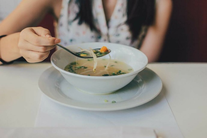 Do you eat soup with a spoon or a fork?