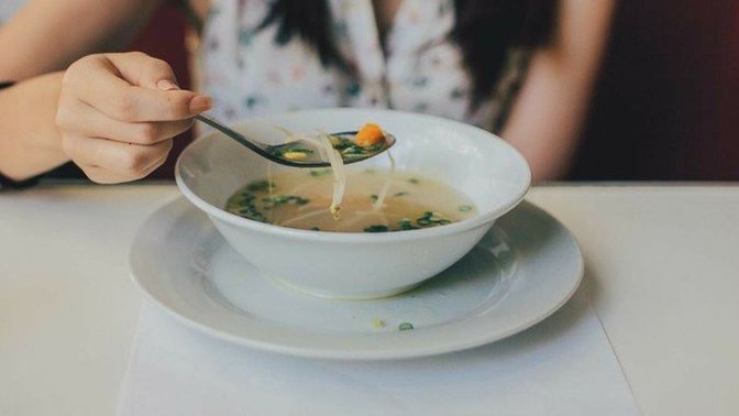 Do you eat soup with a spoon or a fork?