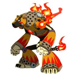 Which of these fire themed robots do you like the look of most?