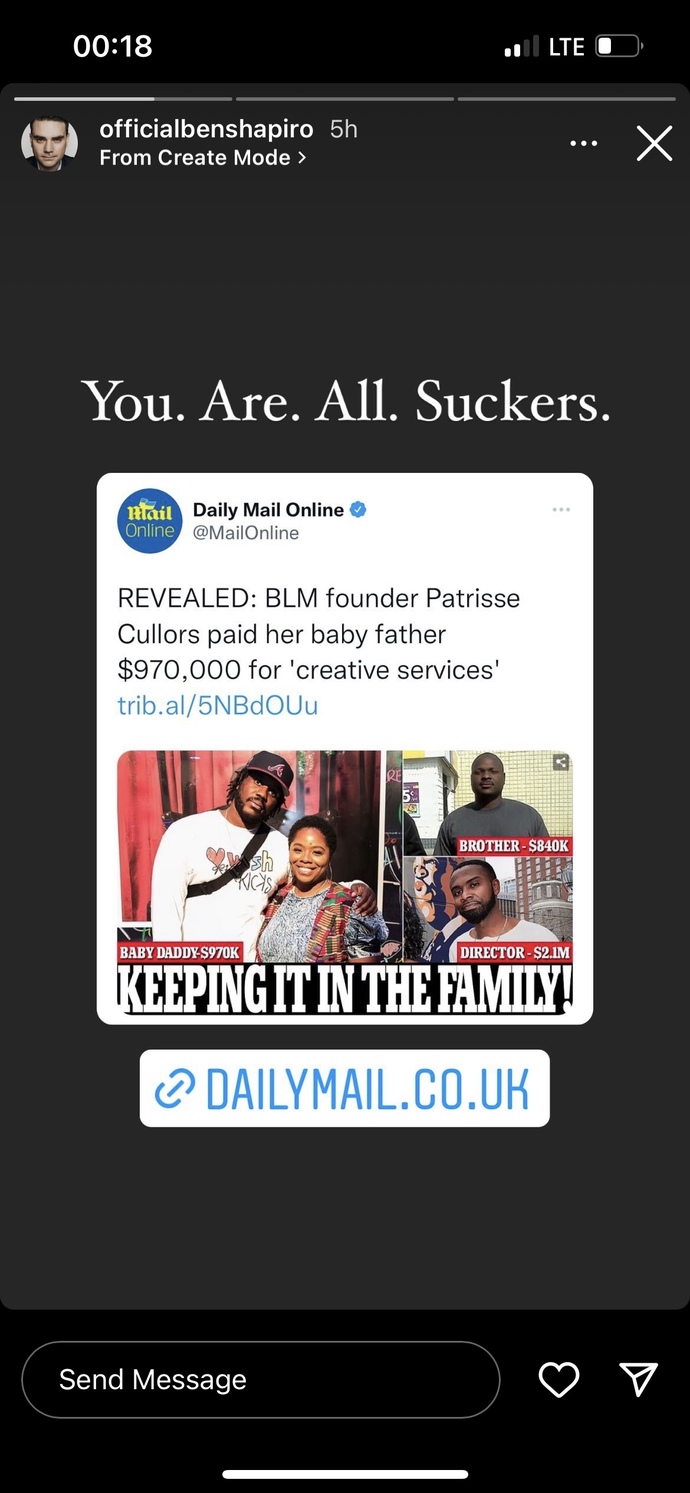 BLM organization supporters, how do you feel about this? Also, everyone else, what’s your take?