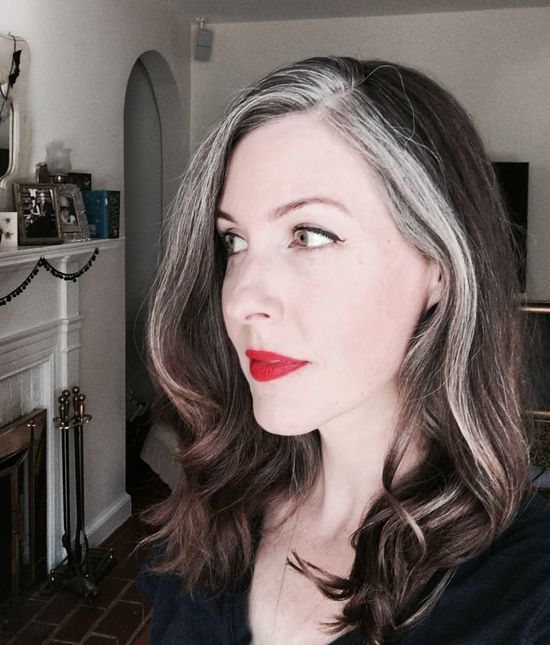 Thoughts on partly silver dyed hair?
