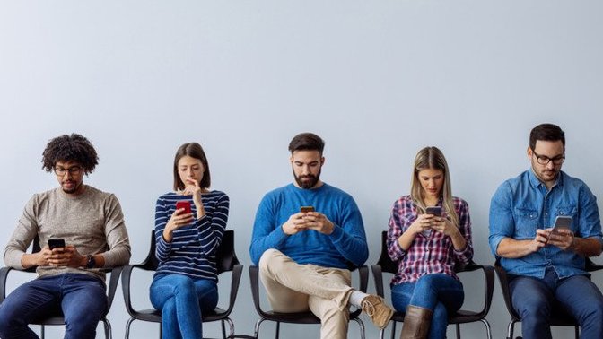 While on gag have you looked up in public or a waiting room and notice every person is on their phone and asked yourself ARE ANY OF THEM ON GAG TOO?