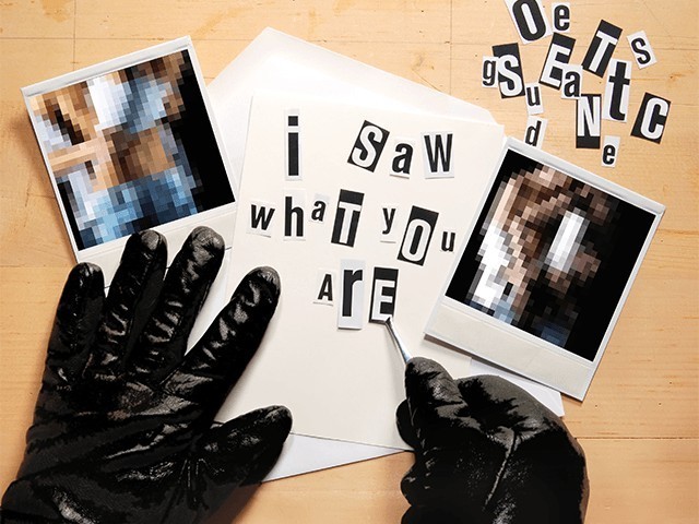 How would you deal with blackmail?