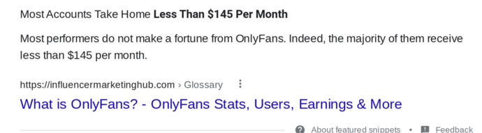 How much money is made on only fans?