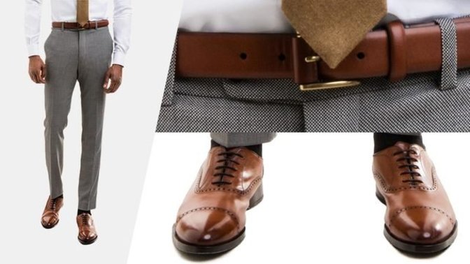 What's something a guy should match in an outfit?