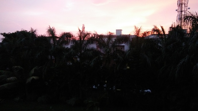 Sunrise and sunset views are lit. 