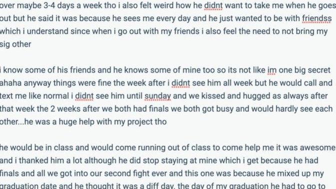 Is he losing interest or am I just worrying for no reason?