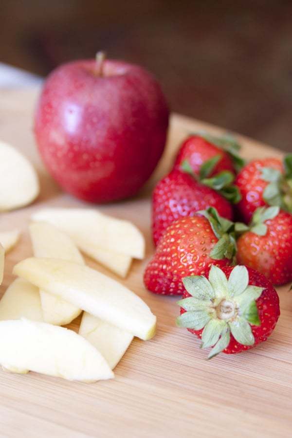 Apple or strawberry?